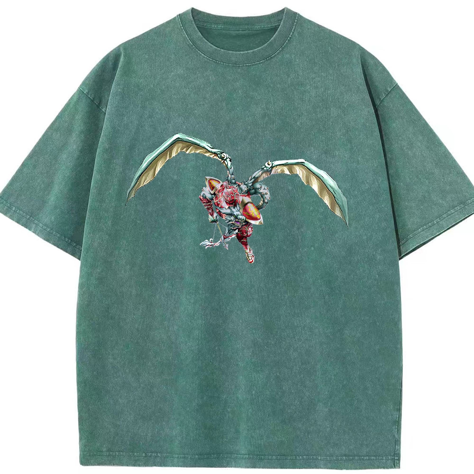（画像用） 遊☆戯☆王 Yu-Gi-Oh! 綿100% ヴィンテージ風 半袖Tシャツ（フロントプリント）